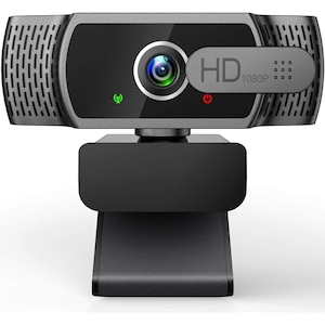 Camera Web TaDool®, Webcam 1080P Ultra-HD, Microfon Reducere Zgomot Incorporat, Auto-Focus, Rotatie 360°, Conectare PC/Laptop, Rezolutie 2560 x 1440 30fps, Corectie Automata De Culoare, Negru