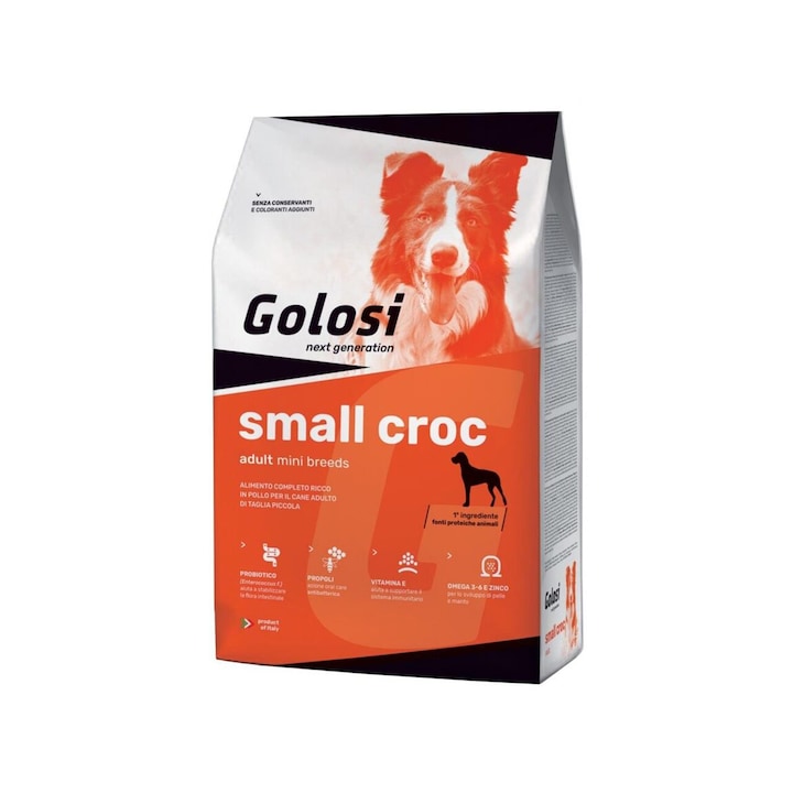 Hrana Uscata Premium, Pentru Caini de Talie Mica, Golosi Small Croc, 7.5 Kg