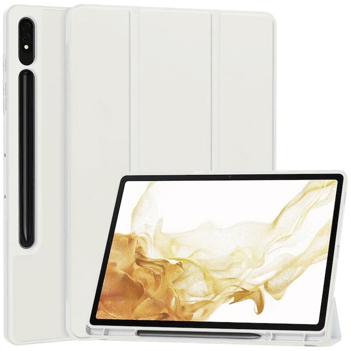 Védőtok, Samsung Galaxy Tab S7/S8-hoz, K48, TPU, titánszürke, Briggs