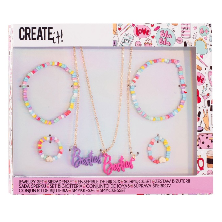 Set accesorii pentru copii, Create It!, Besties