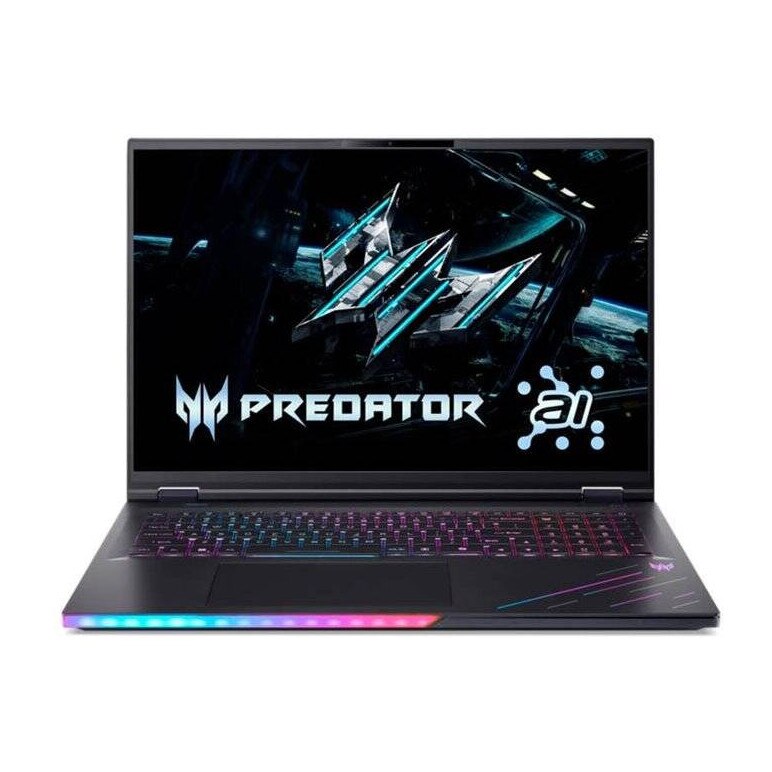 Laptop Acer Predator Helios 18 AI WQUXGA 18 inch Intel Core Ultra 9 275HX 64GB 1TB SSD RTX 5080 Windows 11 Pro Black