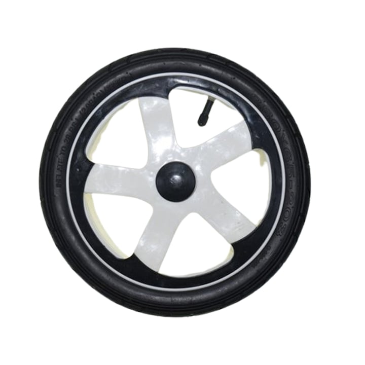 Roata spate pentru carucior BabyActive, RT1706-64, Negru