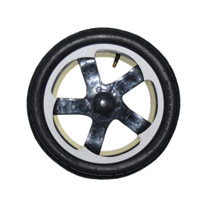 Roata spate pentru carucior BabyActive, RT1706-63, Negru