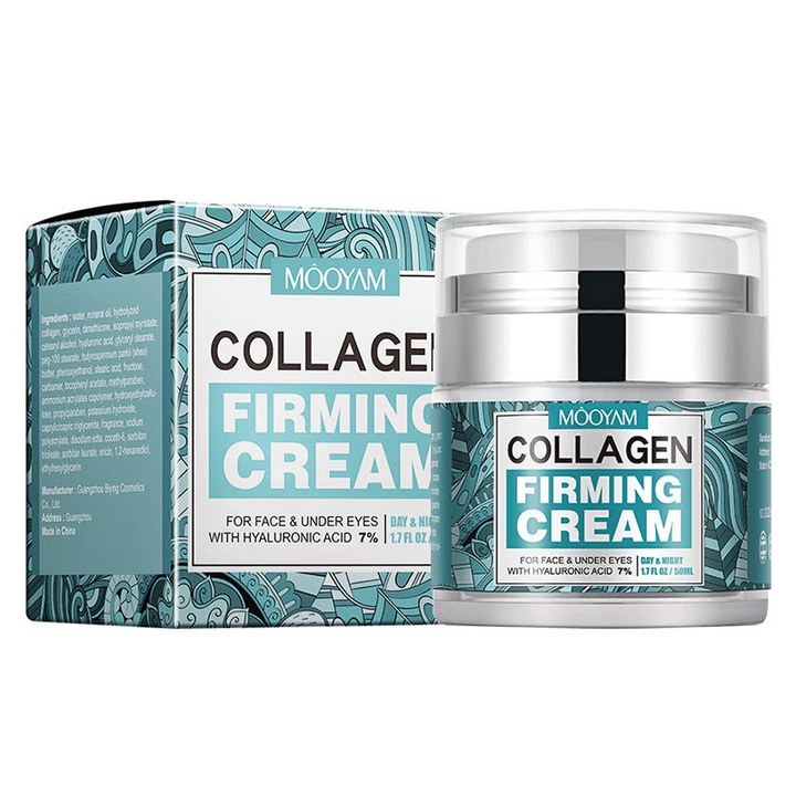 Crema antirid cu hidratare cu colagen, contine acid hialuronic, 50ml