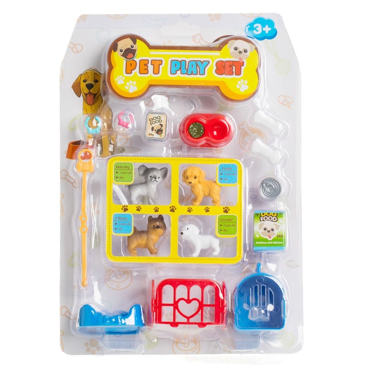 Playset cu catelus casa cuib & accesorii