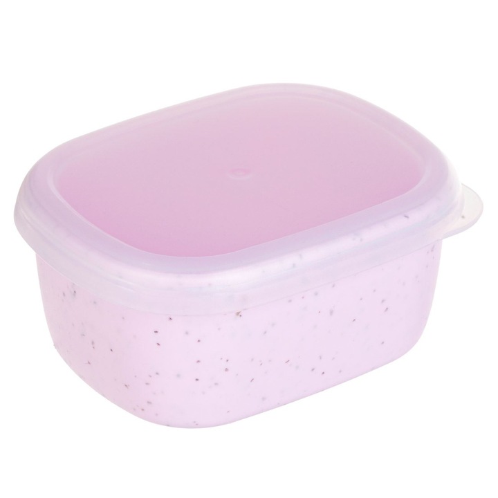 Caserola mini din plastic roz 200ml