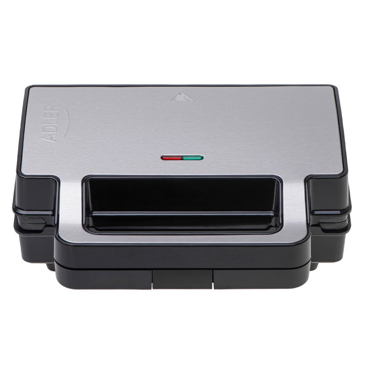 Sandwich Maker, ADLER, 2 in 1, 1400W, piese interschimbabile, 27, 5x14cm