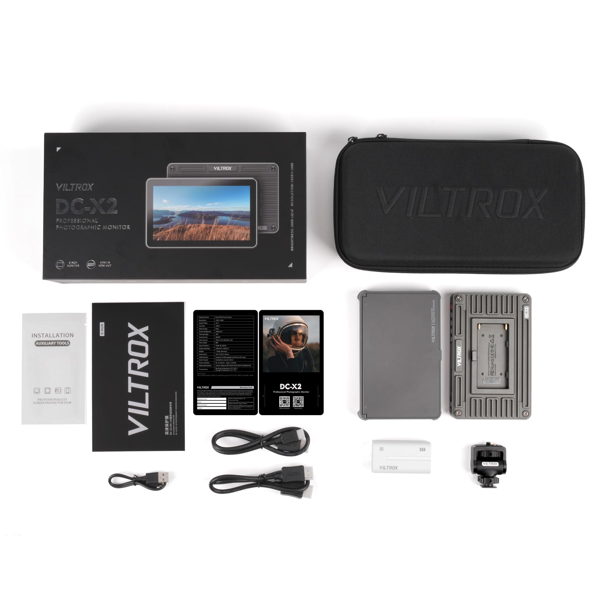 VILTROX DC-X2 Monitor camera IPS Full HD cu ecran tactil de 6