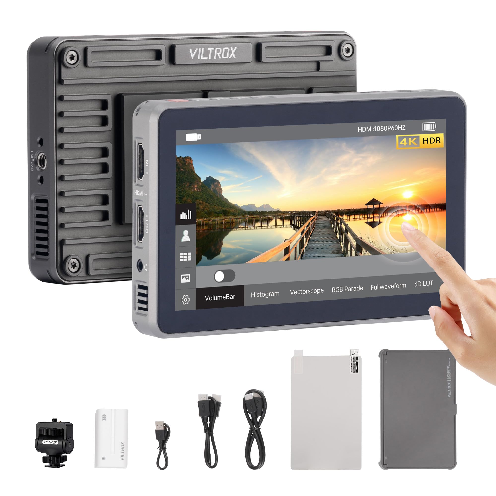 VILTROX DC-X2 Monitor camera IPS Full HD cu ecran tactil de 6