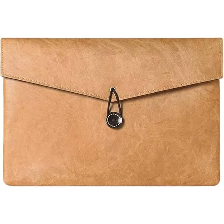 Geanta laptop 14 inch cu captuseala din hartie Dupont, husa ultra-usoara pentru tableta, culoare galben vintage, ideala pentru birou, scoala si calatorii, accesoriu durabil si practic pentru transportul dispozitivelor electronice