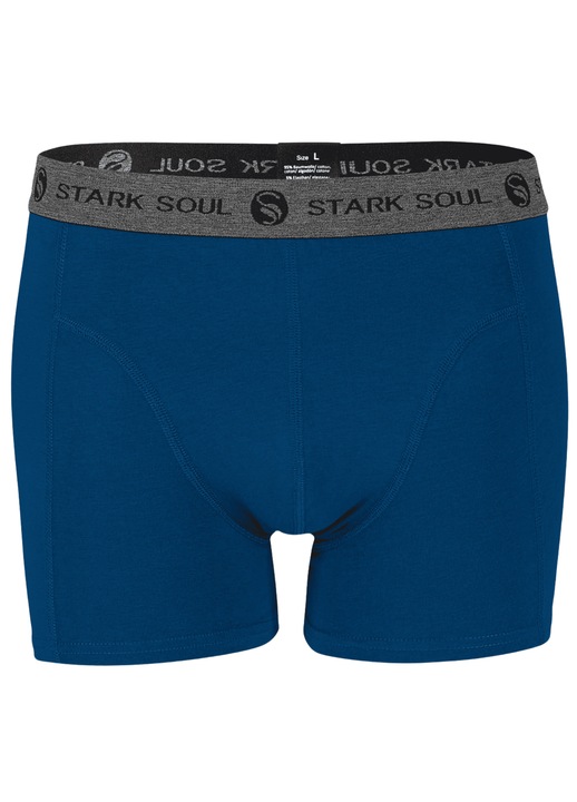 Boxeri barbatesti din bumbac, confortabili, Bleumarin