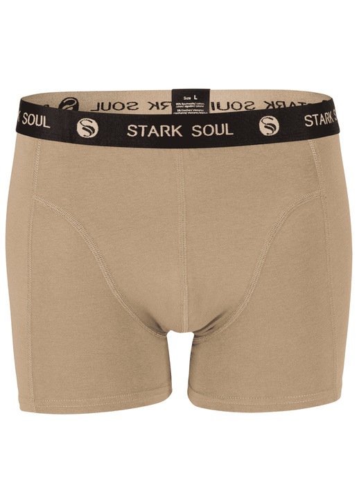 Boxeri barbatesti din bumbac, confortabili, Maro taupe