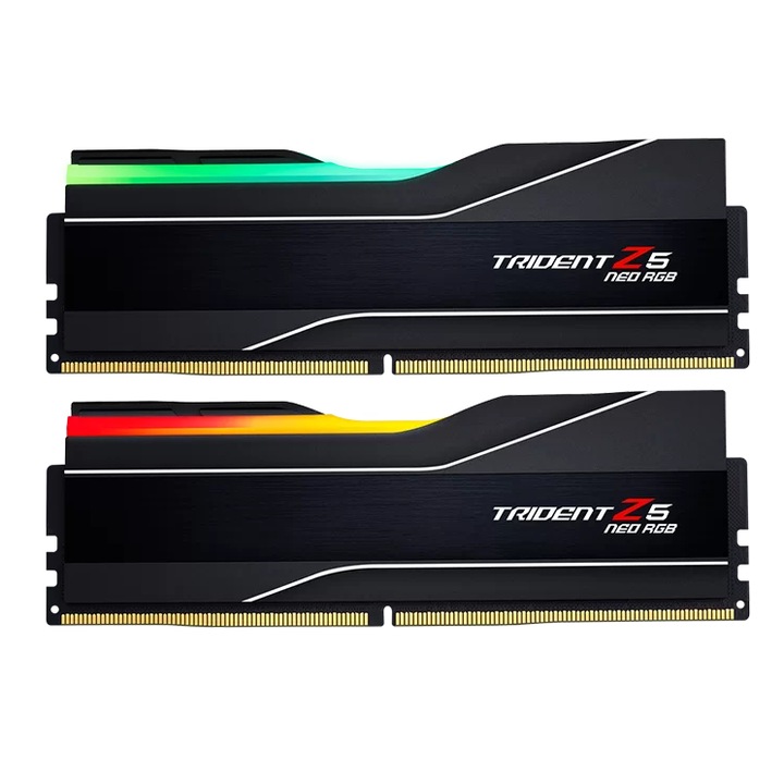 Memorie G.SKILL Trident Z5 Neo RGB Black 32GB(2x16GB) DDR5 6000MHz CL26 F5-6000J2636H16GX2-TZ5NR - AMD EXPO