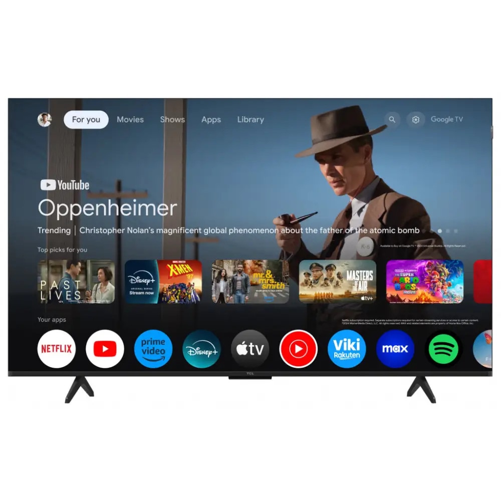 Televizor TCL 55inch QLED Android TV HDR10+ Tehnologie Bionic de optimizare a culorilor Dolby Vision Dolby Atmos 2x10W 55P79K