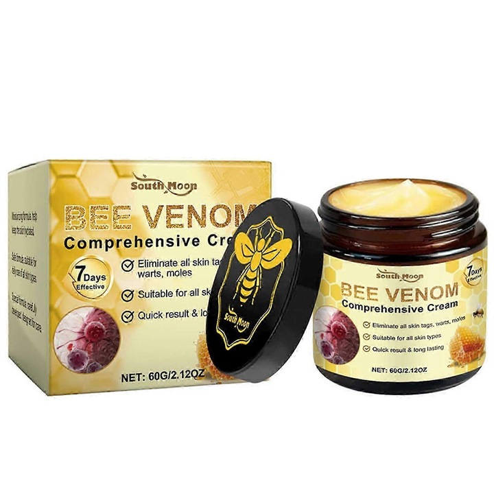 Arckrém méhméreggel, South Moon, 60g, 1/2/3 darabos szett, mélyhidratálás, a bőr megjelenésének javítása