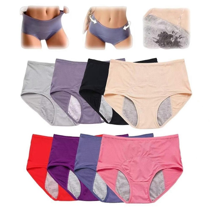 8 db-os inkontinencia védőnadrág készlet, 8XL, többszínű