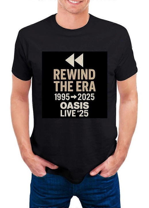 Ferfi polo, Rewind The Era, retro design, fekete, pamut, Fekete