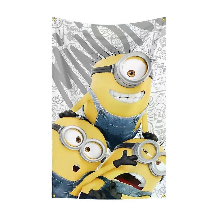 Digitálisan nyomtatott poliészter függöny, 90x150cm, sokszínű, 1 darabos szett