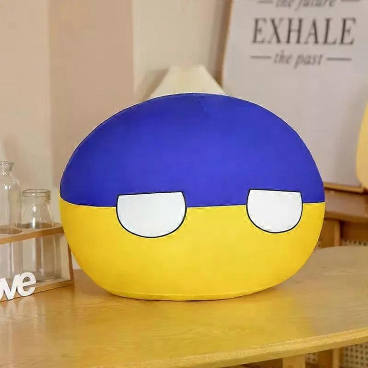 Papusa de plus Polandball, 40cm, jucarie de plus, cadou de Craciun pentru copii