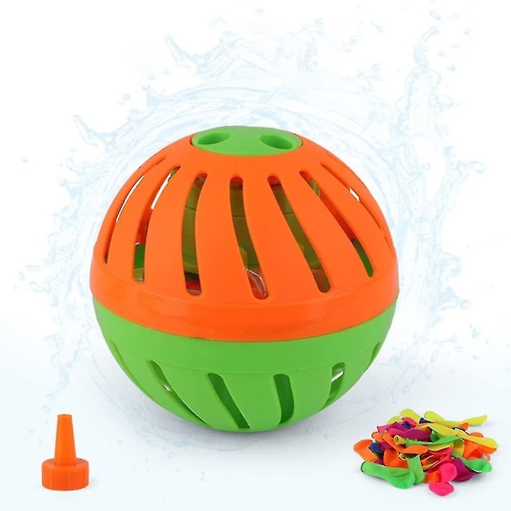 Interaktív gyermekjáték, Splash Ball Timer, 50 lufi készlet, kültéri szórakozáshoz, többszínű