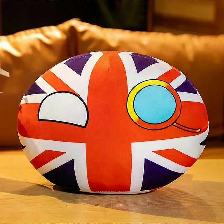 Papusa de plus Polandball, 10/30/40cm, jucarie de plus, cadou de Craciun pentru copii
