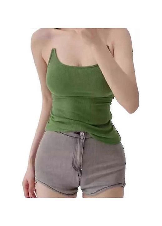 Luvette trikó, láthatatlan pánttal, zöld, kötött, L INTL