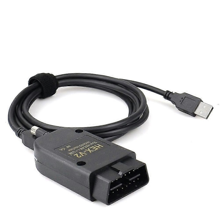Tester auto HEX-V2 USB, compatibil V W, Au di, Se at, Sko da, functii speciale, 1x CD software