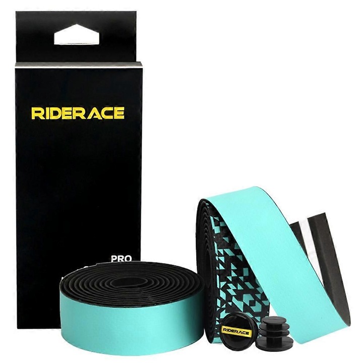 Mansoane bicicleta set 2 bucati, RR9256, PU si EVA, antiderapant, albastru