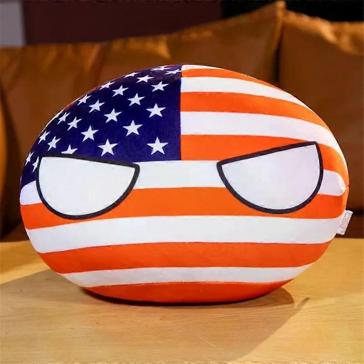 Papusa de plus Polandball, 10/30/40cm, jucarie de plus, set, multicolor