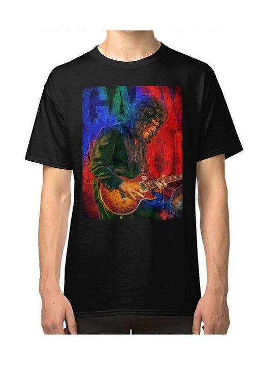 Ferfi polo, fekete, klasszikus szabasu, professzionalis nyomtatassal, Fekete