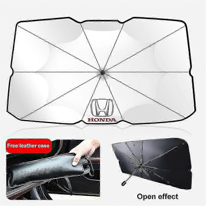 Parasolar auto Moyidea, set, argintiu, dimensiuni mari 140x126x80cm si mici 125x110x65cm