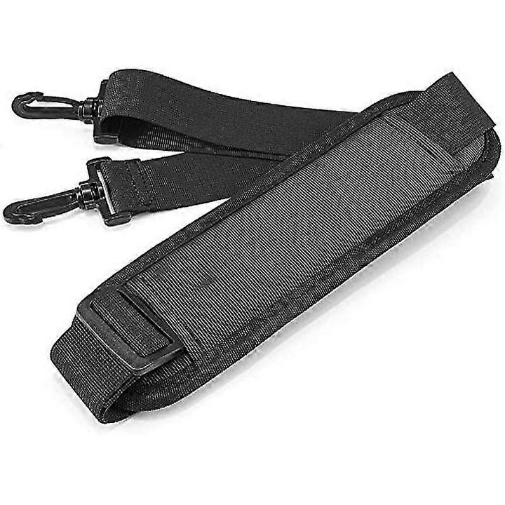 Golf táska pánt, fekete, 120x6x0.5cm, párnázott, vállpánt és kézi pánt szett