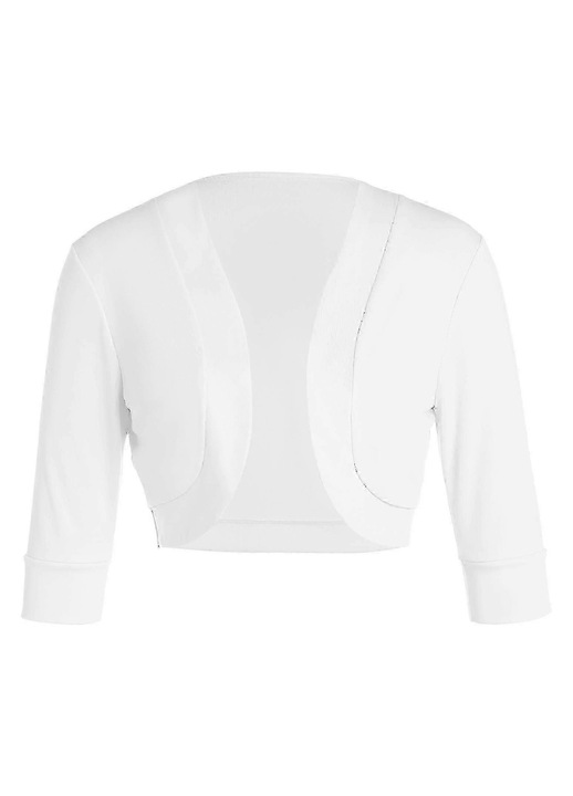 Női rövid kardigán, poliészter, 3/4-es ujjú, bolero fazon, lezser, XL INTL