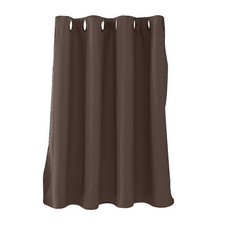 Ablakfüggöny, konyhai blokkoló, belső dekoráció, 132*90cm, kávé színű