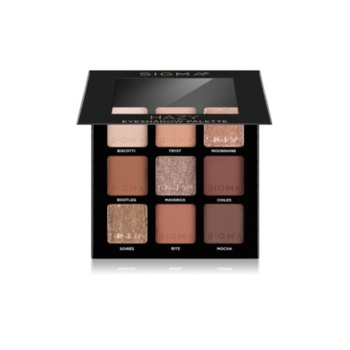 Палитра сенки за очи, Sigma Beauty, Spicy, компактна пудра, многоцветна, 9 г