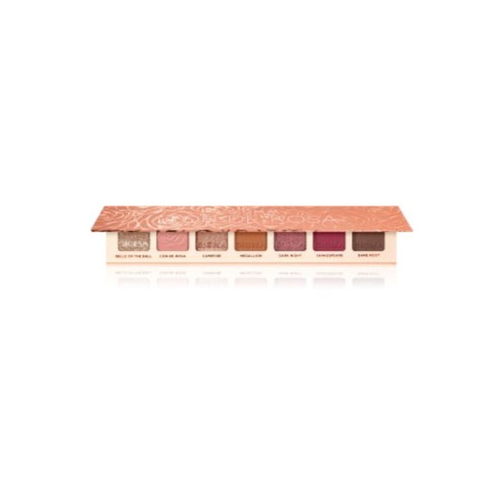 Палитра сенки за очи, Sigma Beauty, Cor-De-Rosa, течни, натурални, многоцветни, 7, 56 г