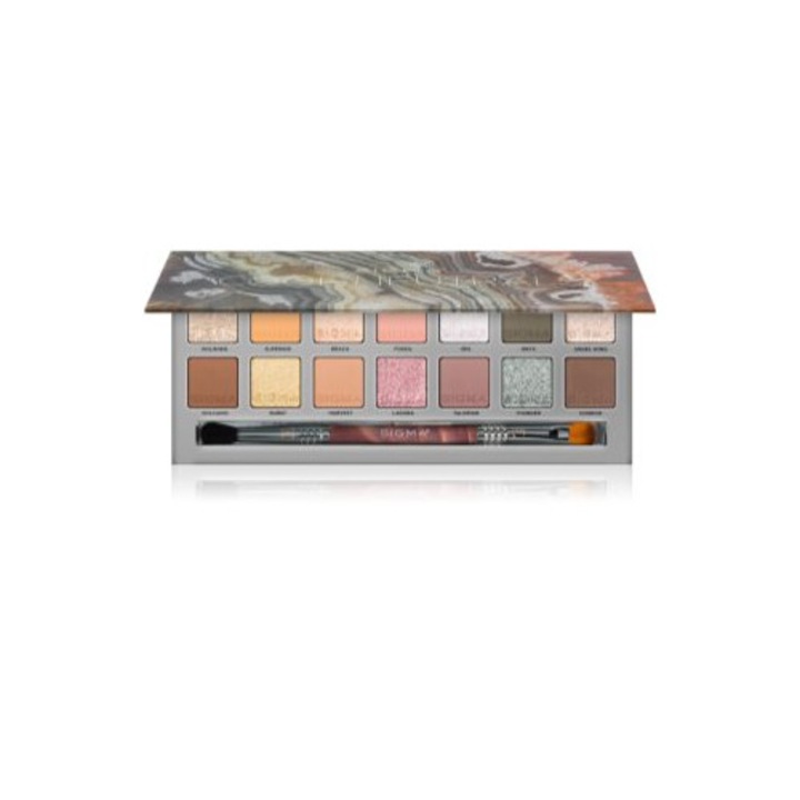 Палитра течни сенки за очи Sigma Beauty, естествен вид, многоцветна