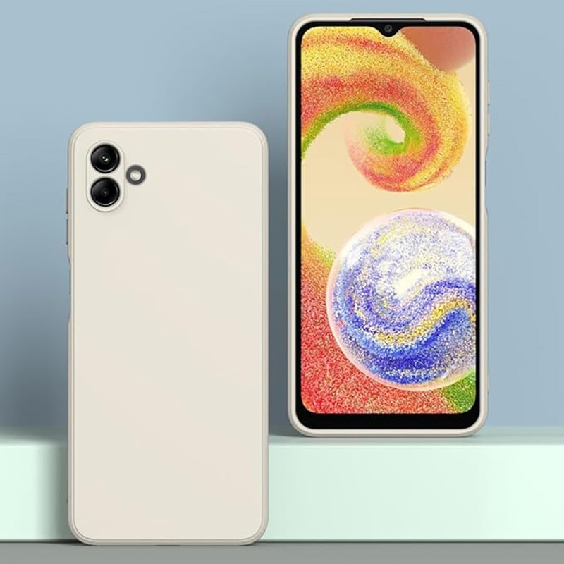 Husa pentru Samsung Galaxy A06, silicon lichid, Calitate Premium, Interior din Microfibra, Protectie Sporita, Antisoc, Bej