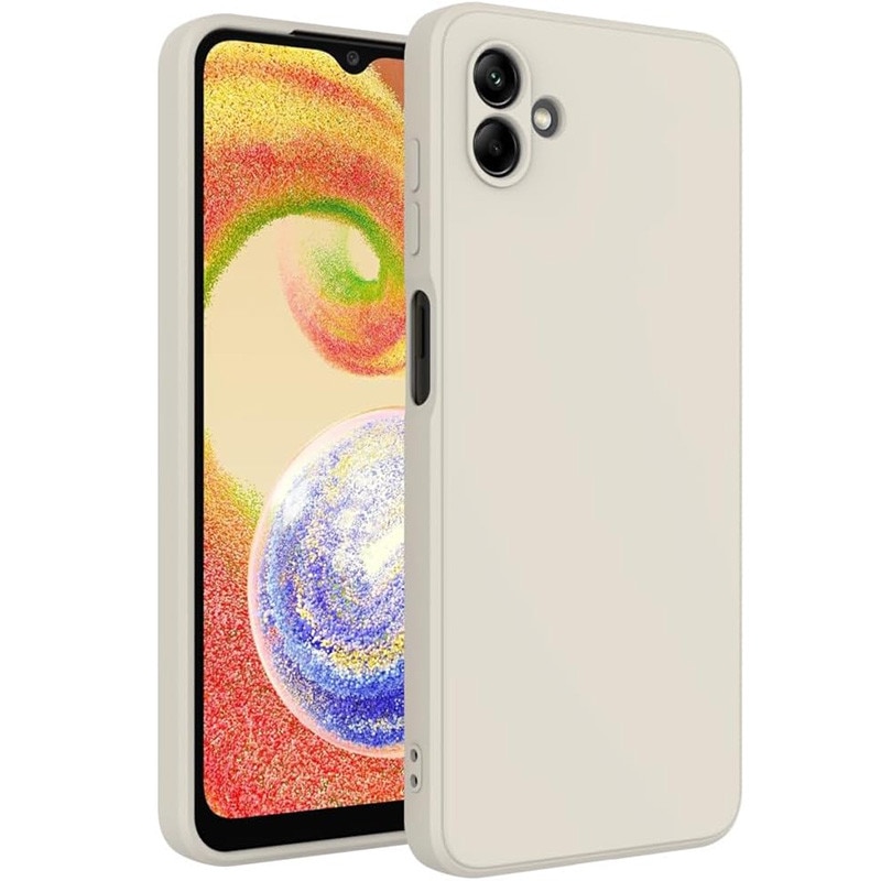 Husa pentru Samsung Galaxy A06, silicon lichid, Calitate Premium, Interior din Microfibra, Protectie Sporita, Antisoc, Bej