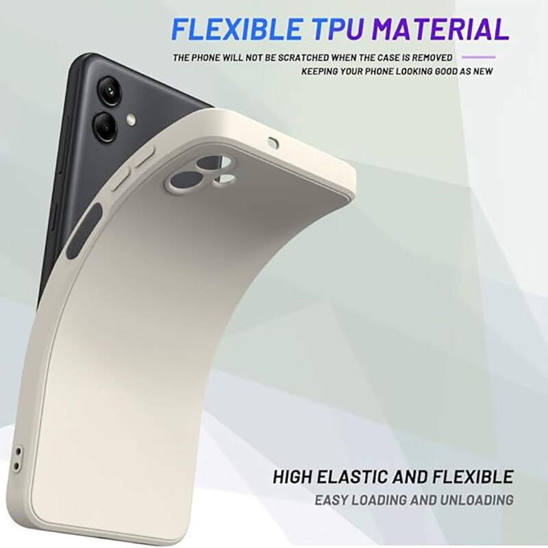 Husa pentru Samsung Galaxy A06, silicon lichid, Calitate Premium, Interior din Microfibra, Protectie Sporita, Antisoc, Bej