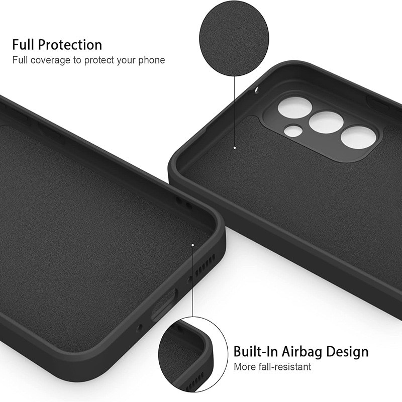 Husa pentru Samsung Galaxy A34, silicon lichid, Calitate Premium, Interior din Microfibra, Protectie Sporita, Antisoc, Negru