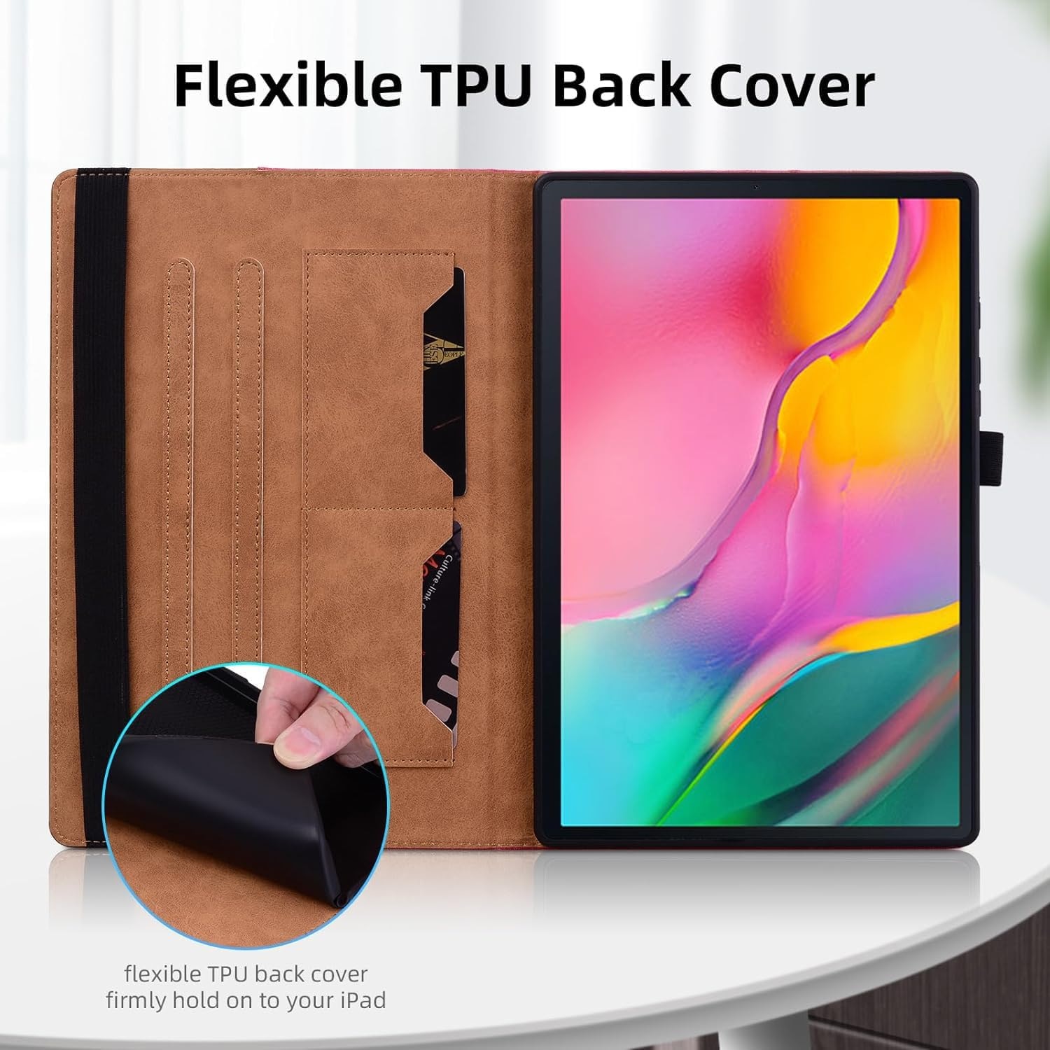 Husă tabletă pentru Samsung Galaxy Tab A 10.1 inch, roșie