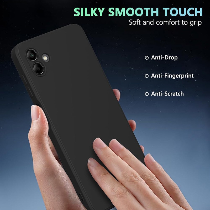 Husa pentru Samsung Galaxy A07, silicon lichid, Calitate Premium, Interior din Microfibra, Protectie Sporita, Antisoc, Negru