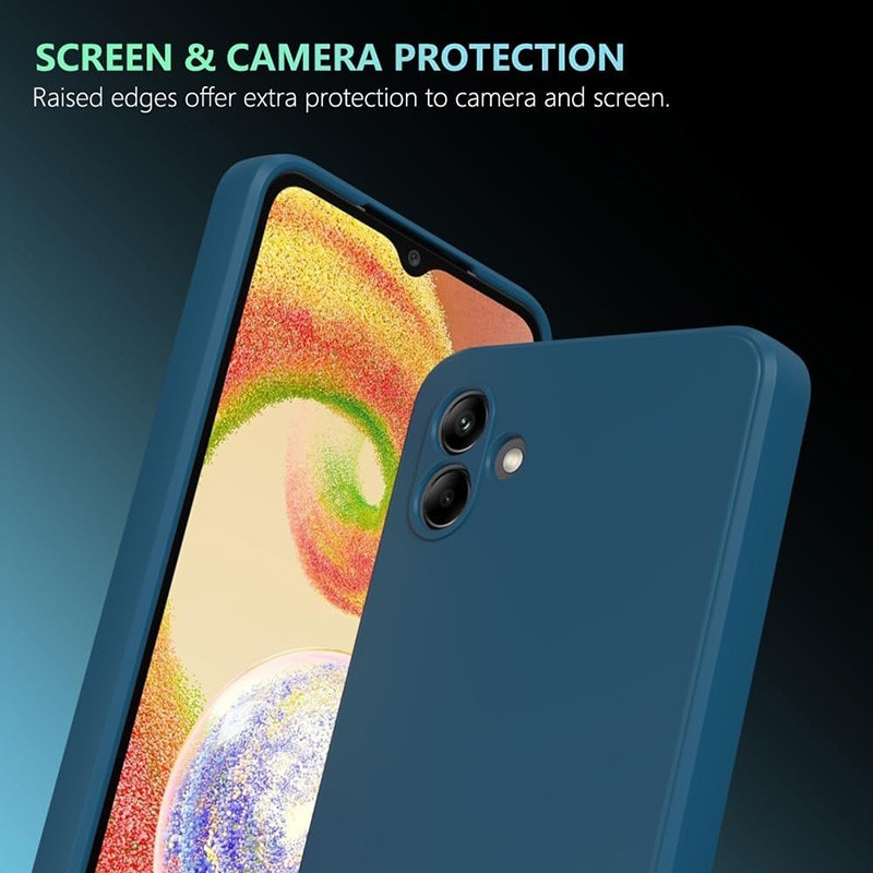 Husa pentru Samsung Galaxy A07, silicon lichid, Calitate Premium, Interior din Microfibra, Protectie Sporita, Antisoc, Albastru inchis