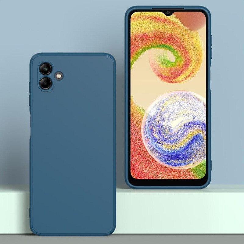 Husa pentru Samsung Galaxy A07, silicon lichid, Calitate Premium, Interior din Microfibra, Protectie Sporita, Antisoc, Albastru inchis