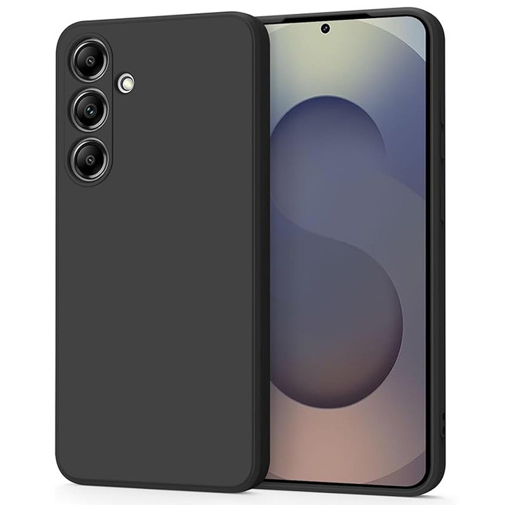 Калъф за телефон, За Samsung Galaxy A26, течен силикон, военна защита, черен