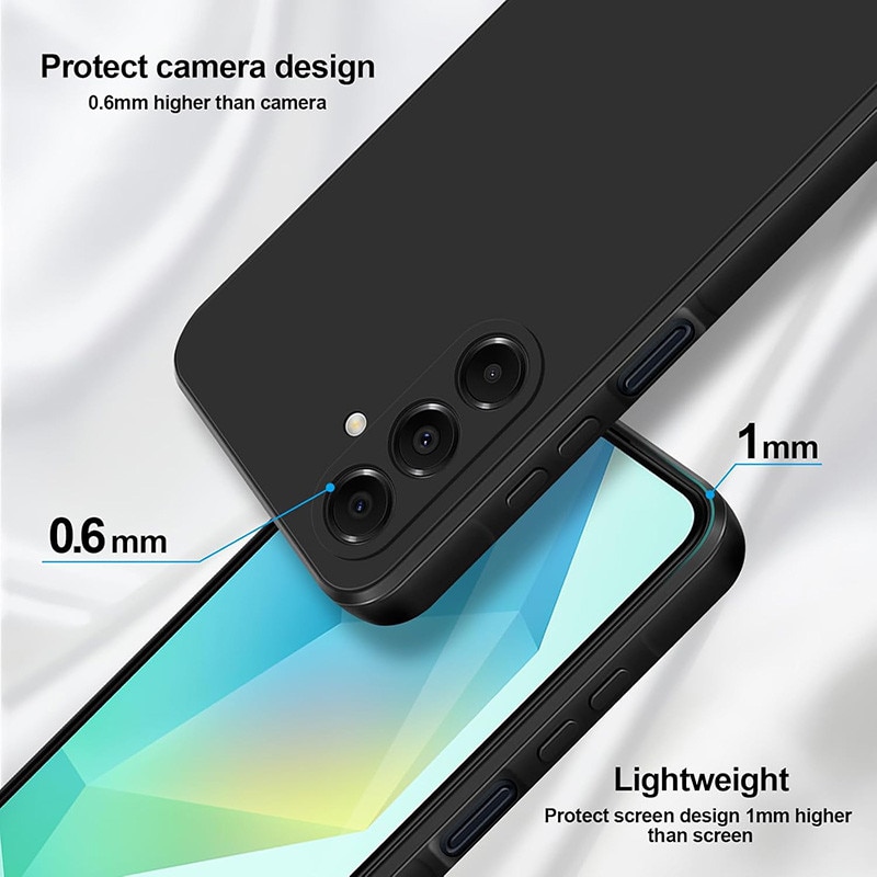 Husa pentru Samsung Galaxy A17, silicon lichid, Calitate Premium, Interior din Microfibra, Protectie Sporita, Antisoc, Negru