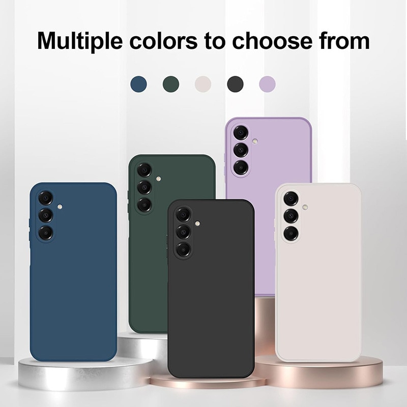 Husa telefon, Pentru Samsung Galaxy A26, silicon, interior din microfibra, violet deschis