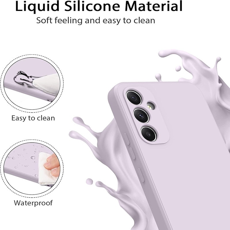 Husa pentru Samsung Galaxy A35, silicon lichid, protectie militara, interior din microfibra