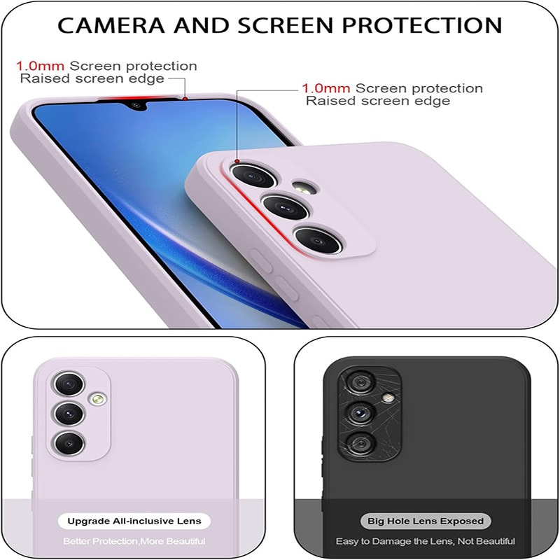 Husa pentru Samsung Galaxy A35, silicon lichid, protectie militara, interior din microfibra